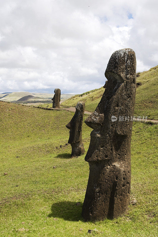 复活节岛摩伊岛Rano Raraku